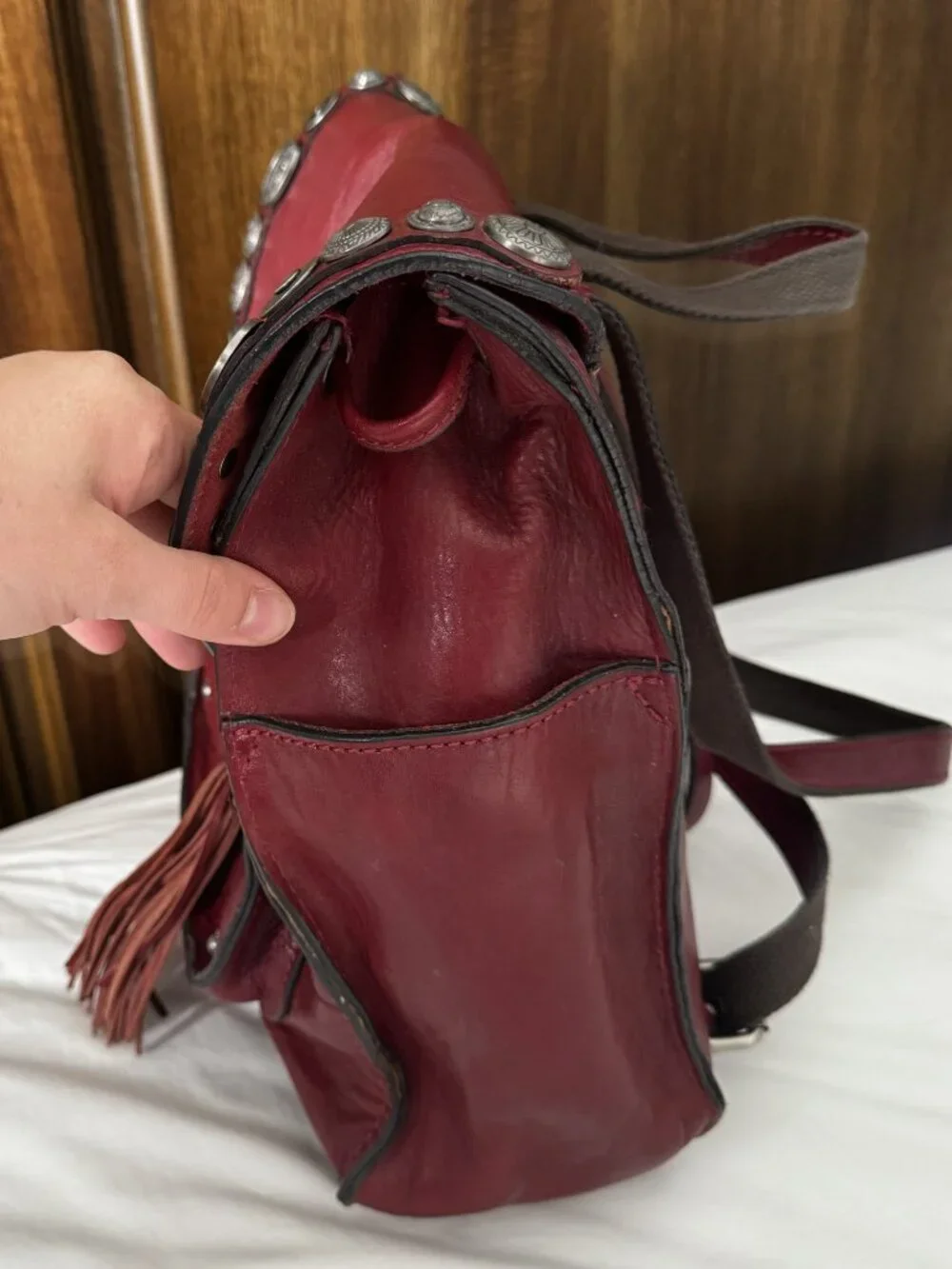 Patricia Nash Renaissance Coin Jovanna Backpack Burgundy